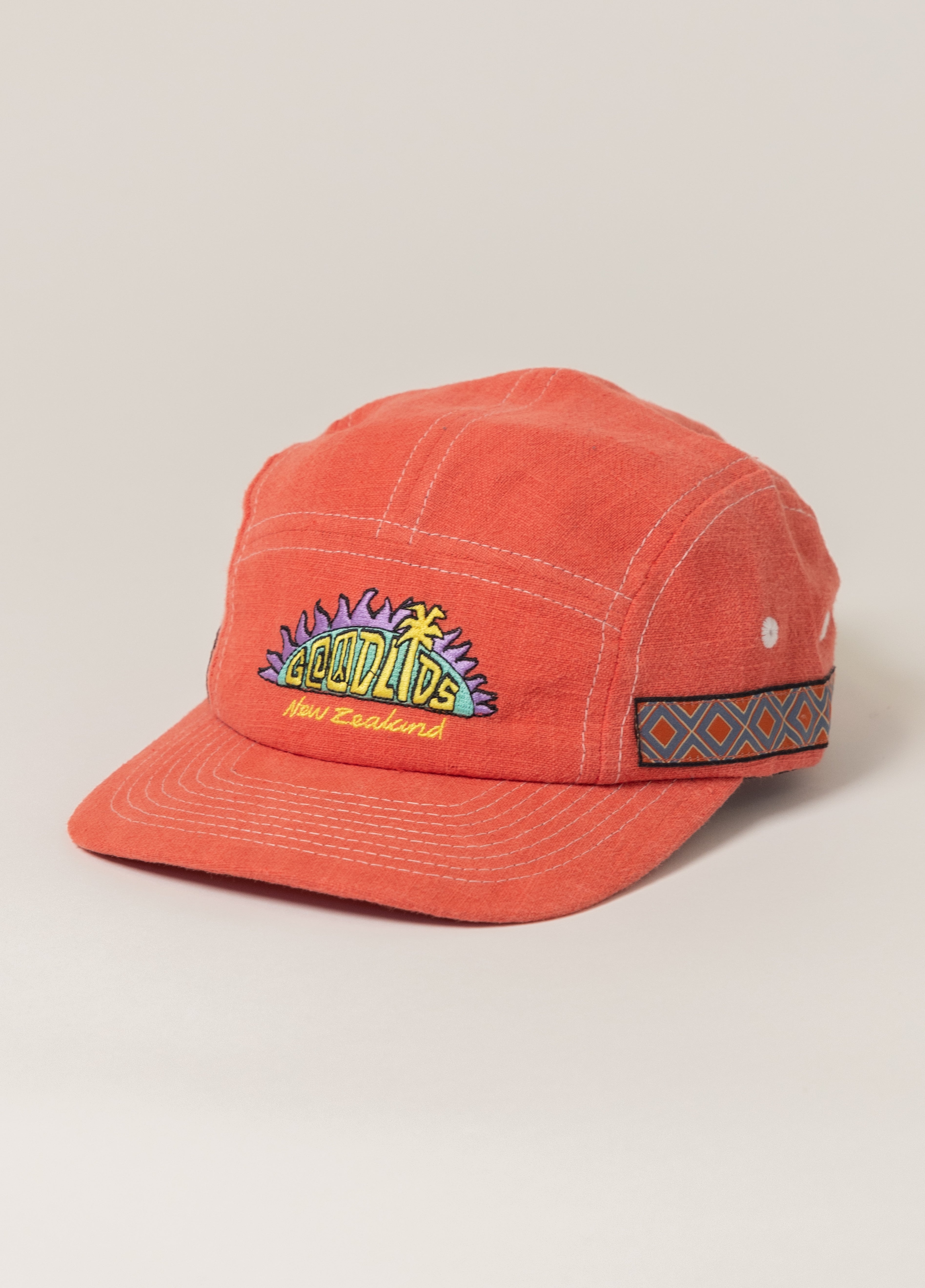 Nineties Five-Panel - Washed Red