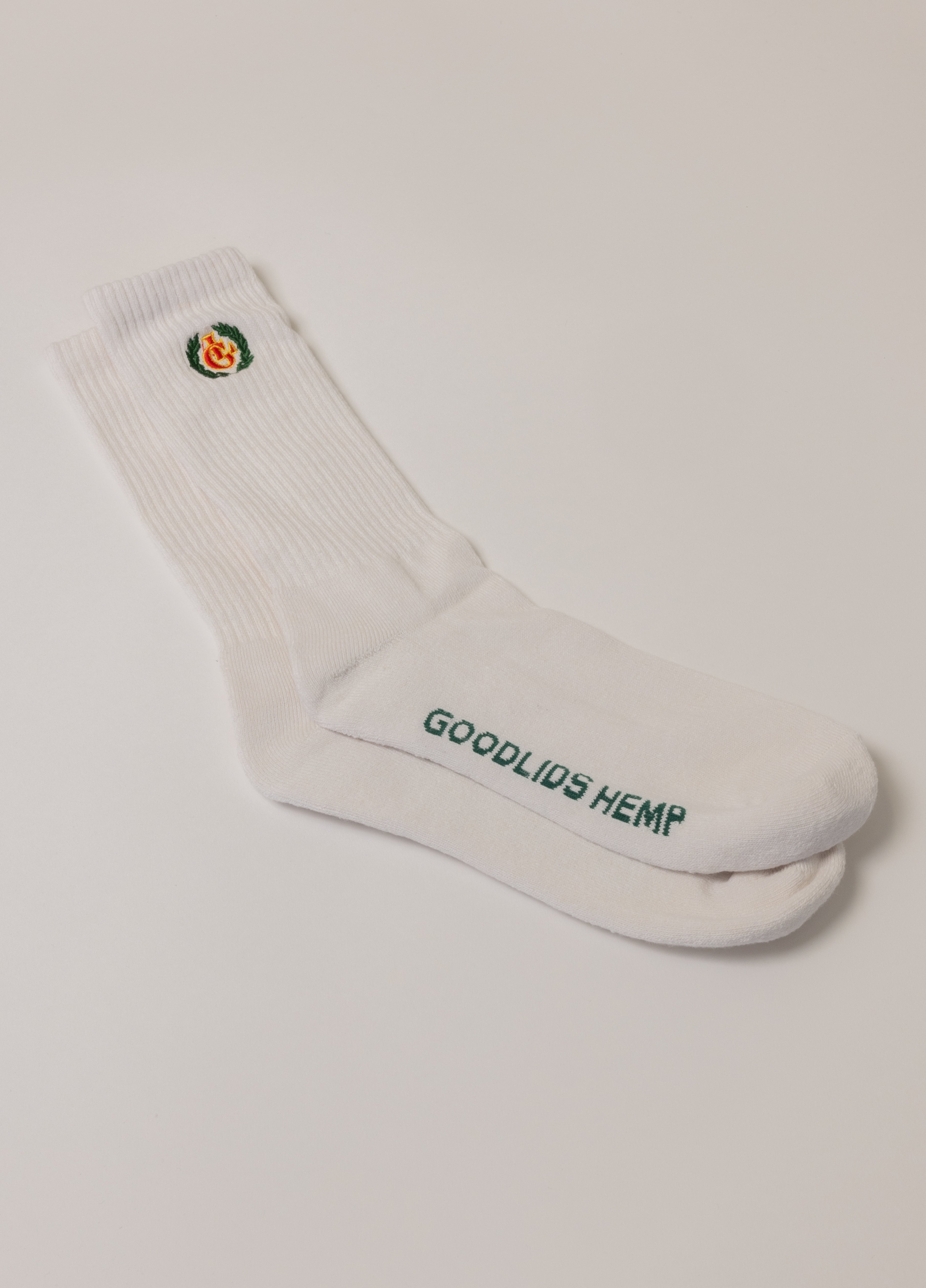 Crest Socks - White